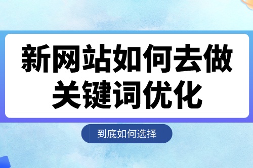 新網(wǎng)站如何去做關(guān)鍵詞優(yōu)化 新網(wǎng)站如何去做關(guān)鍵詞優(yōu)化